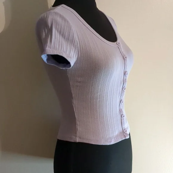 THE OG TEE COLLECTION AERO lavender Shrunken Tee, Women's Small - Picture 3 of 6